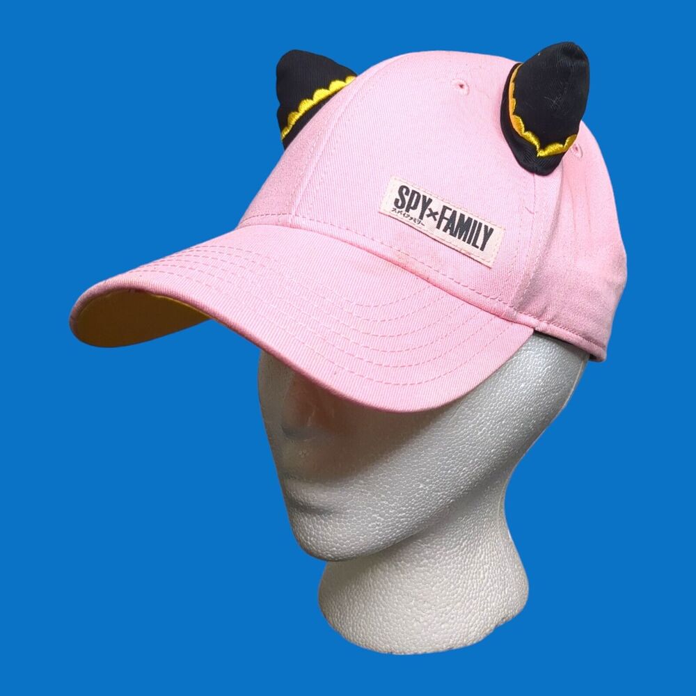 Spy X Family Snapback Cap Hat 3D Ears Pink Ice Cream Crunchyroll Bioworld